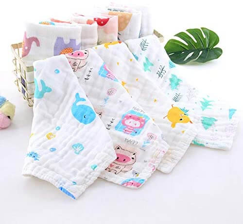 Small Hand Towels Muslin Squares or Napkins